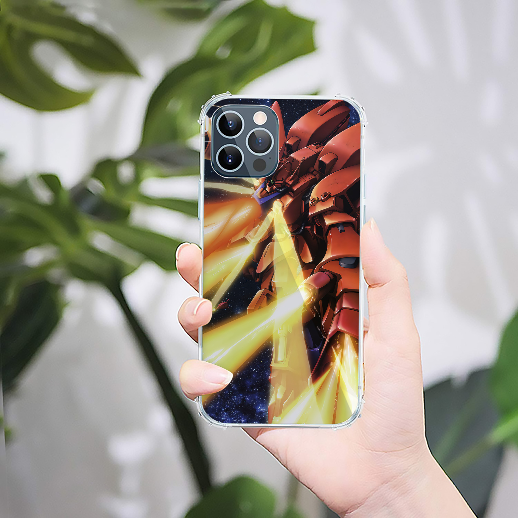（画像用） 機動戦士ガンダム Mobile Suit Gundam 【iPhone 12シリーズ対応】透明スマホケース（クリアソフトケース）